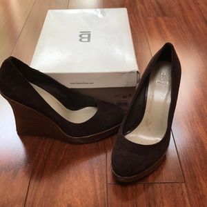 Bakers Brown Wedge Heels